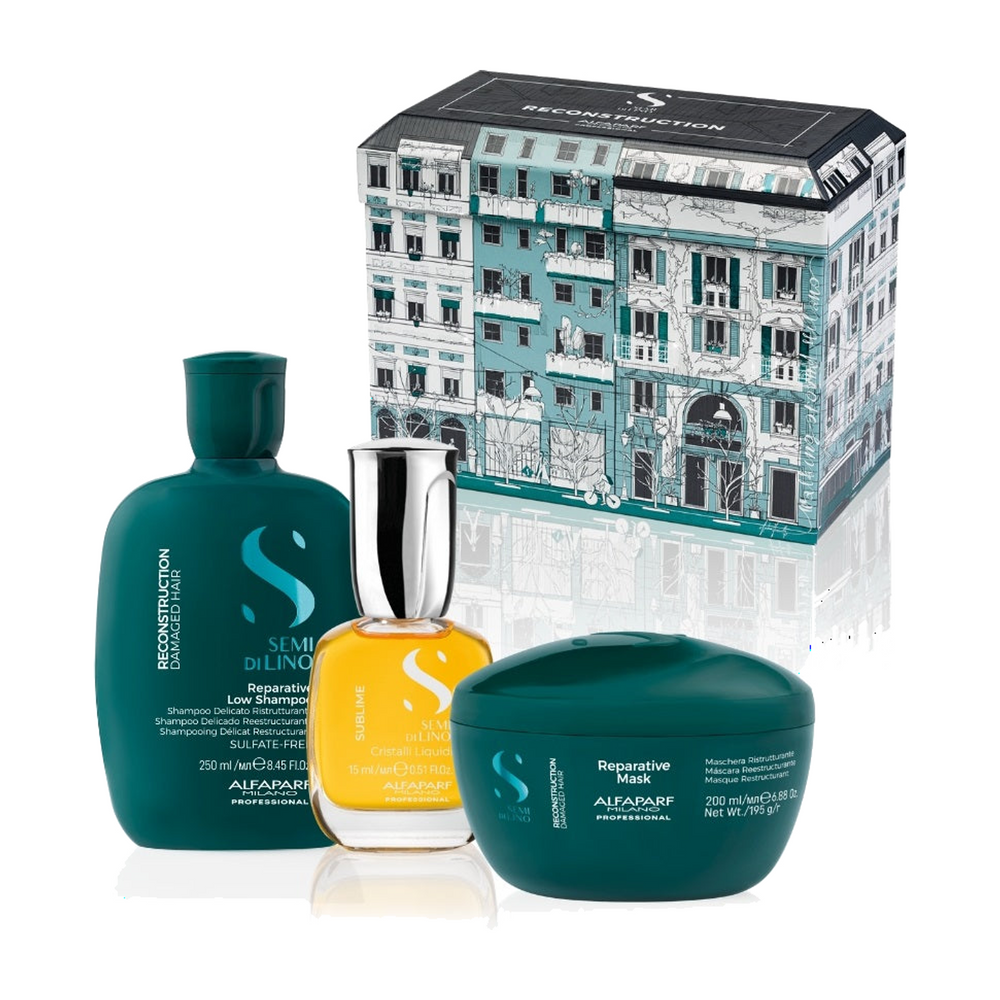 Alfaparf Milano Semi di Lino Reconstruction Holiday Kit