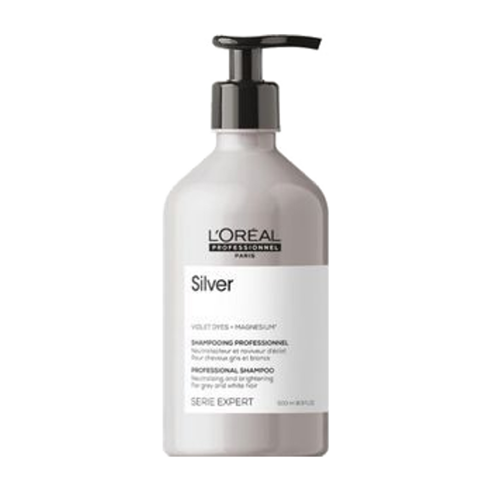 L’Oréal Professionnel Silver Shampoo – Zilvershampoo voor wit en grijs haar – Serie Expert – 500 ml