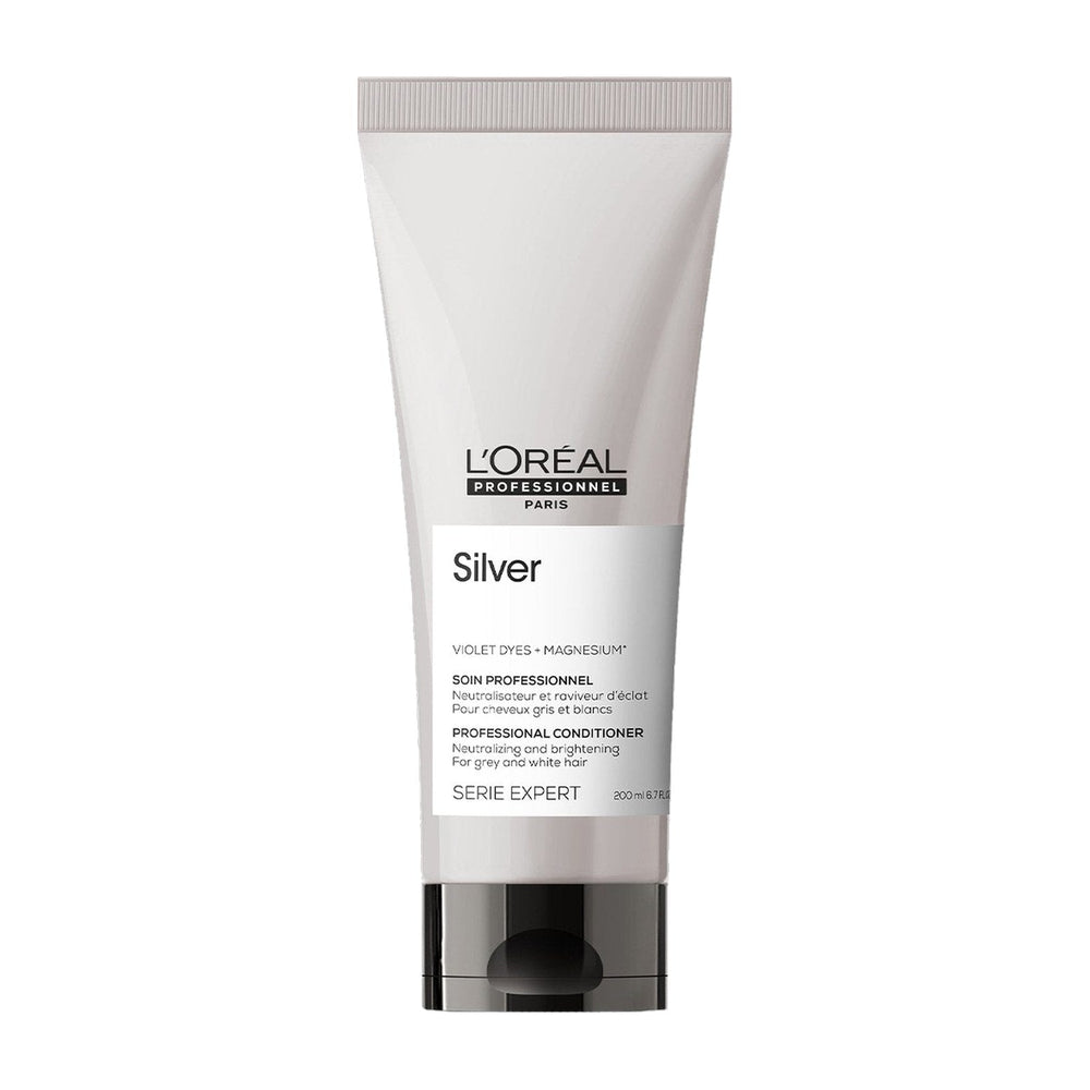 L’Oréal Professionnel Silver Conditioner – Voor zijdezacht grijs en wit haar – Serie Expert – 200 ml