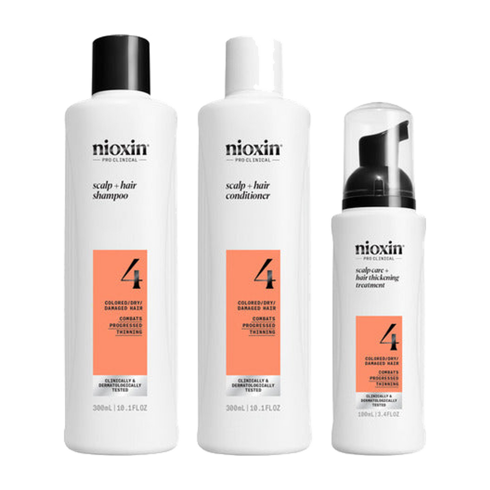 Nioxin System 4 Scalp + Hair Thickening Kit (300 + 300 + 100 ml)