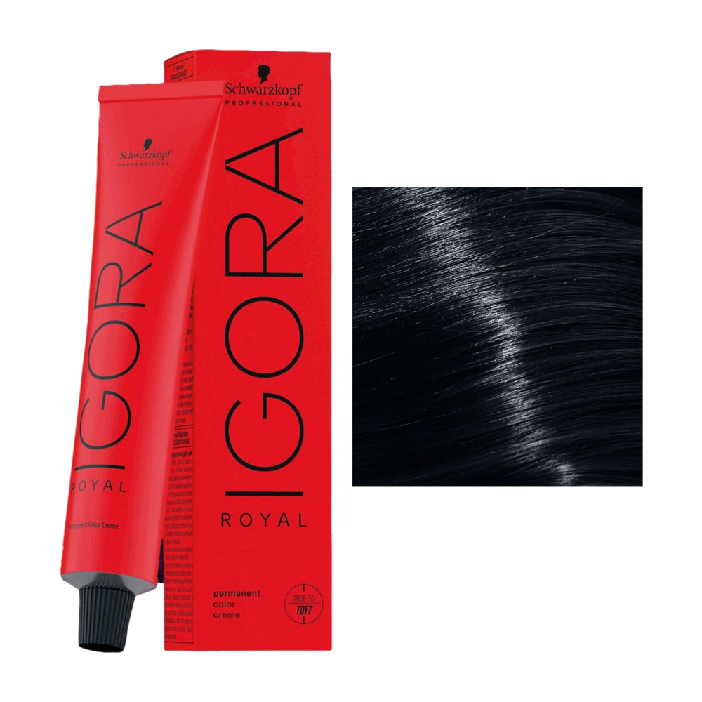 Schwarzkopf Igora Royal 1-1 Zwart Cendré 60 ml
