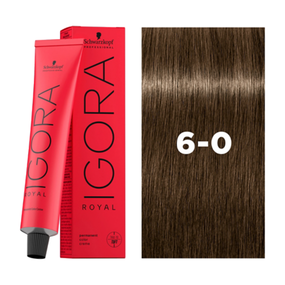 Schwarzkopf Igora Royal 6-0 Donkerblond Natuur 60 ml