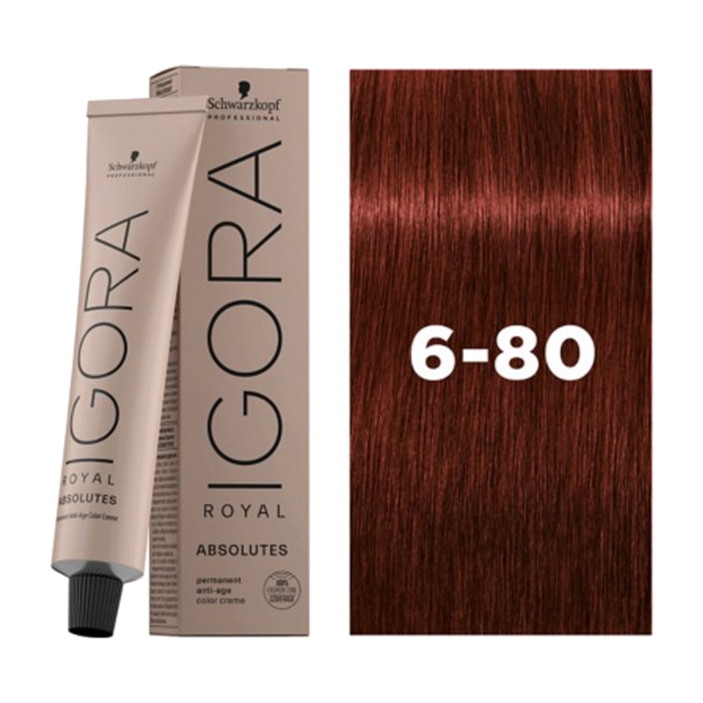 Schwarzkopf Igora Royal Absolutes 6-80 Donkerblond Rood Natuur 60 ml
