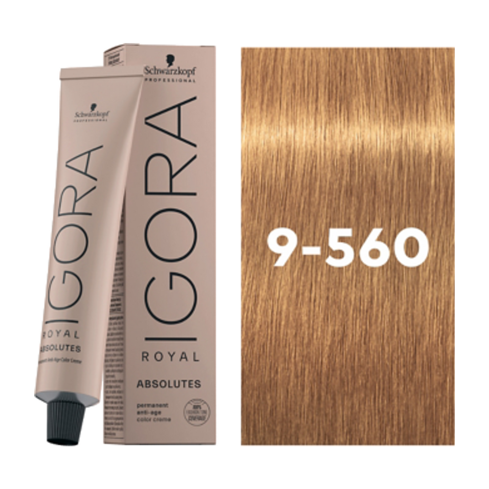 Schwarzkopf Igora Royal Absolutes 9-560 Zeer lichtblond Goud Chocolade 60 ml