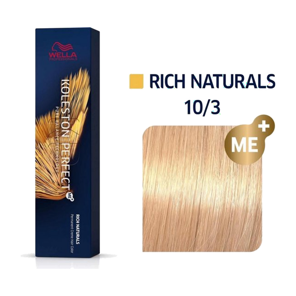 Wella Koleston Perfect ME+ 10/3 Extra lichtblond Goud 60 ml