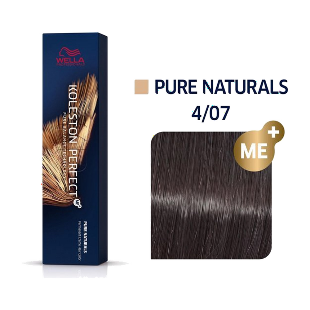 Wella Koleston Perfect ME+ 4/07 Middenbruin Natuur Bruin 60 ml
