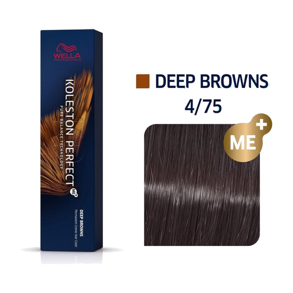 Wella Koleston Perfect ME+ 4/75 Middenbruin Bruin Mahonie 60 ml