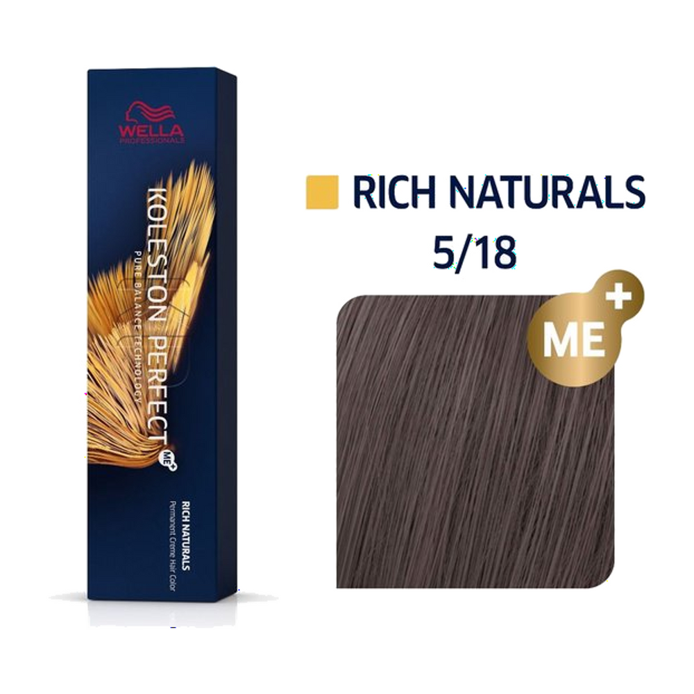 Wella Koleston Perfect ME+ 5/18 Lichtbruin As Parel 60 ml