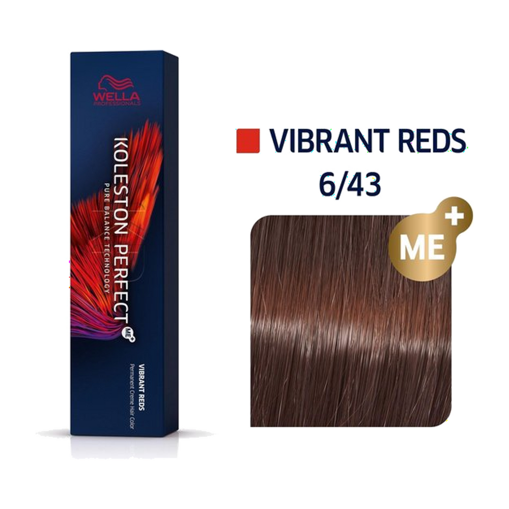 Wella Koleston Perfect ME+ 6/43 Donkerblond Rood Goud 60 ml