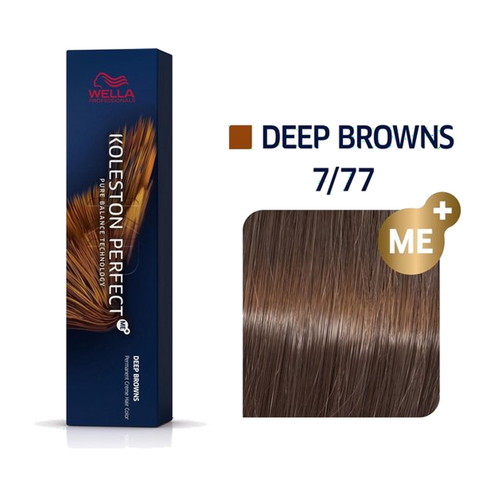 Wella Koleston Perfect ME+ 7/77 Middenblond Bruin intens 60 ml