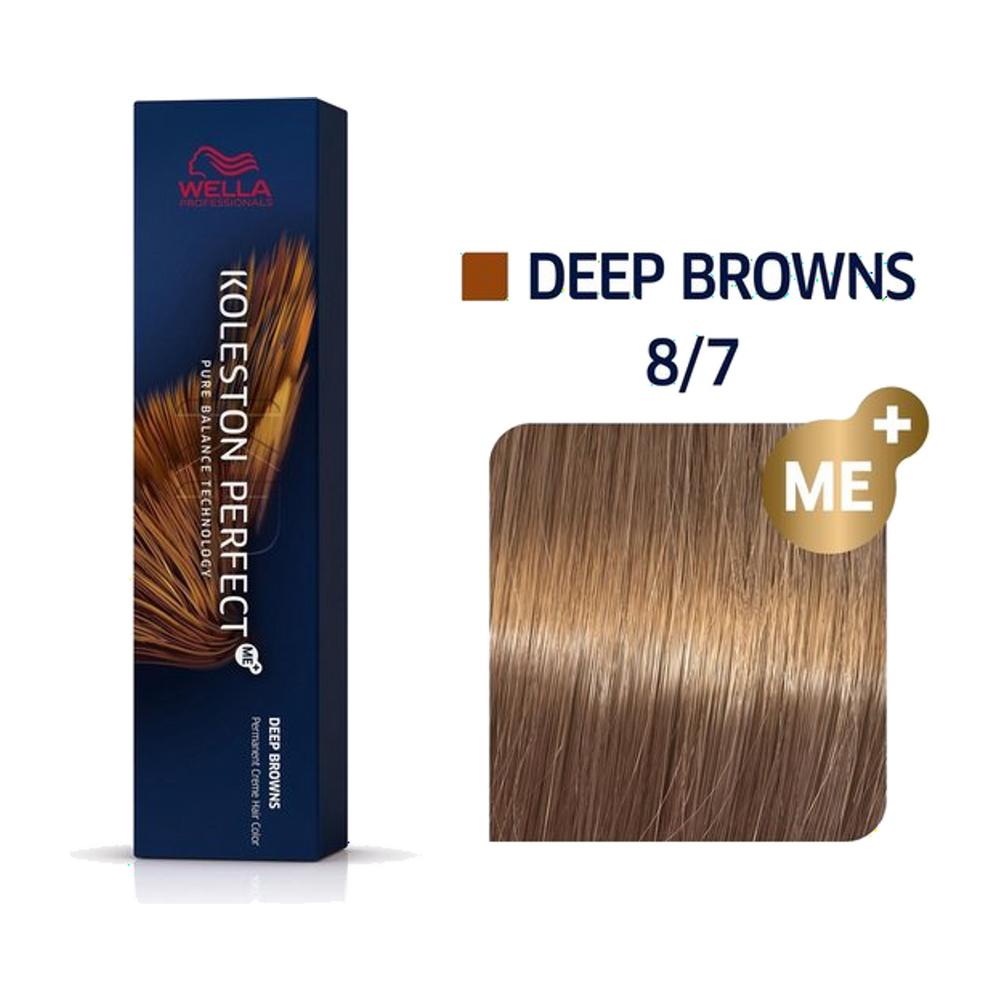 Wella Koleston Perfect ME+ 8/7 Lichtblond Bruin 60 ml