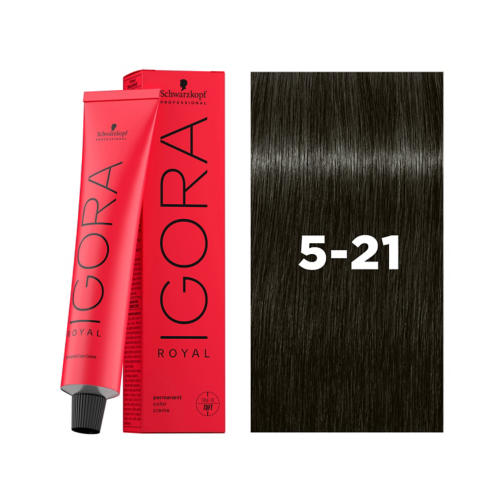 Schwarzkopf Igora Royal 5-21 Lichtbruin As Cendré 60 ml