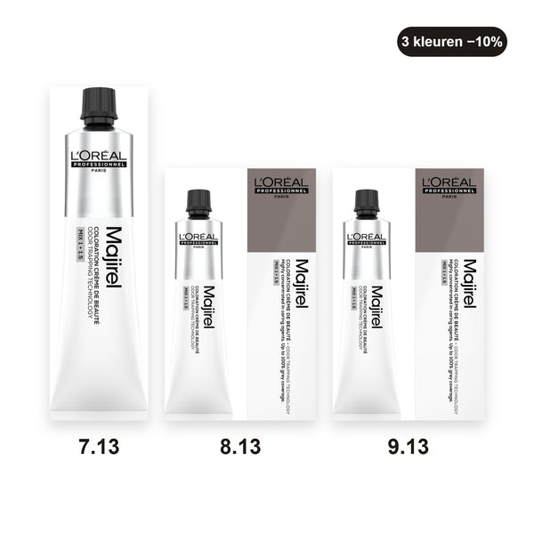 L'Oréal Professionnel Majirel bundel Beige asblond – set van 3 haarverven