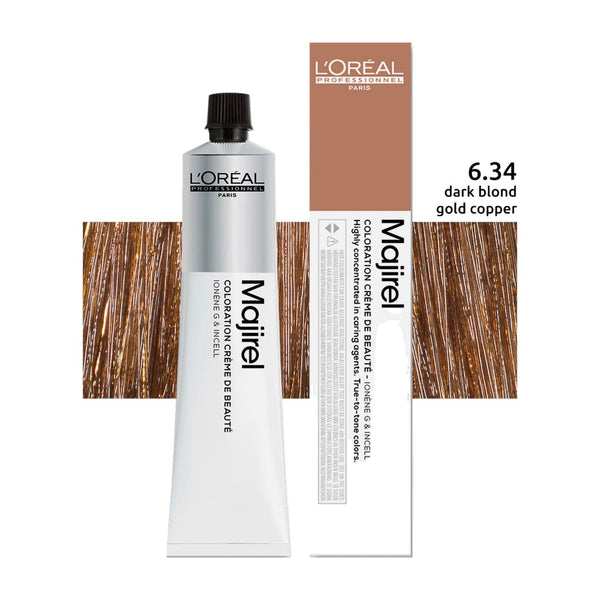 L’Oréal Paris (public) Majirel 6.34 haarkleuring Bruin 50 ml