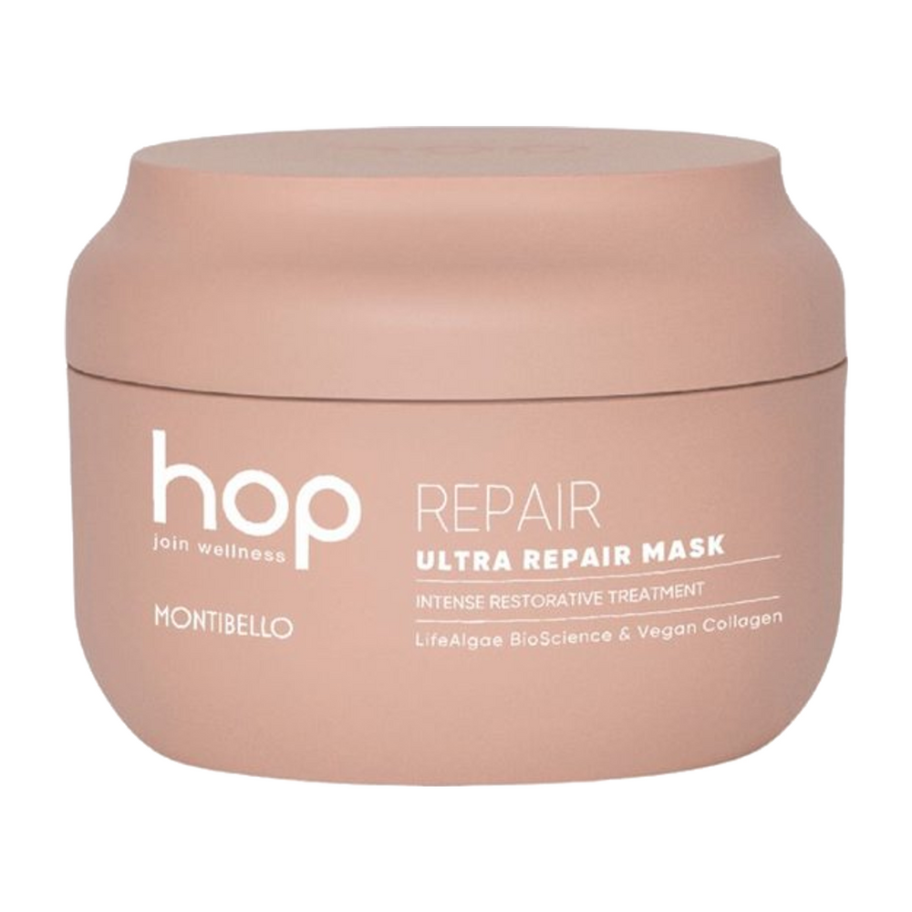 Montibello Hop Ultra Repair Haarmasker 200 ml - Herstellende Haarmasker - Diep Voedend - Voor Droog En Beschadigd Haar
