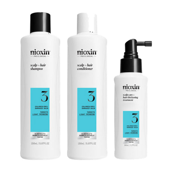 Nioxin System 3 Scalp + Hair Thickening Starter Kit (150 + 150 + 50 ml)