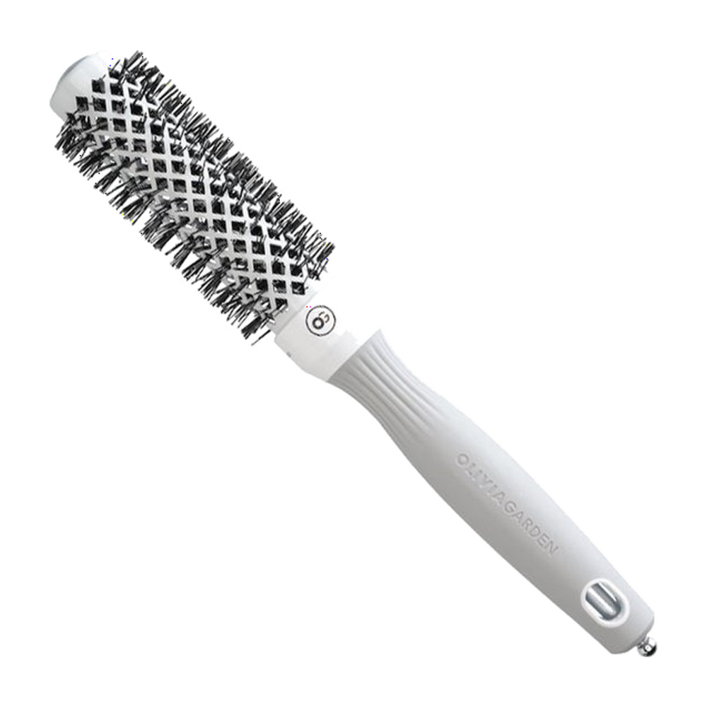 Olivia Garden Expert Blowout Shine Föhnborstel Wit-Grijs 25 mm