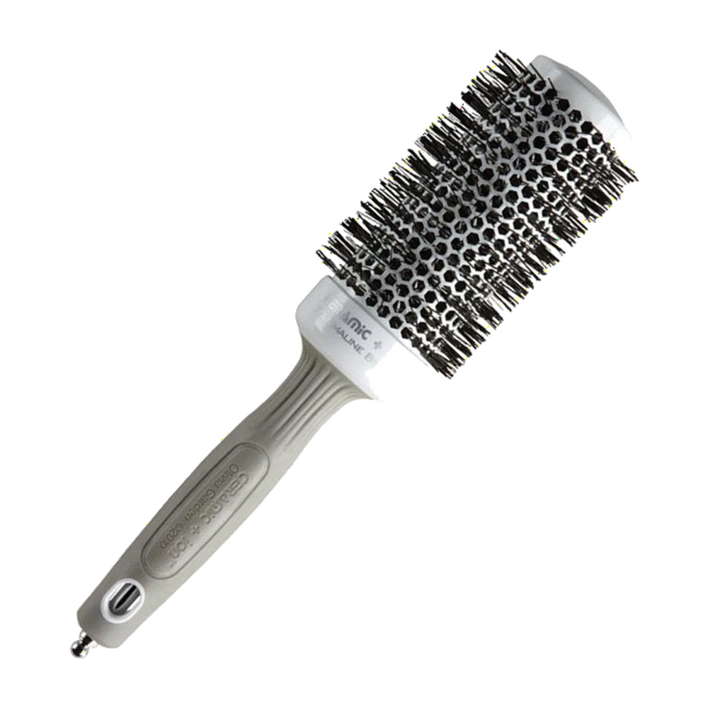 Olivia Garden Expert Blowout Speed Wavy Bristles Föhnborstel Wit-Grijs 45 mm