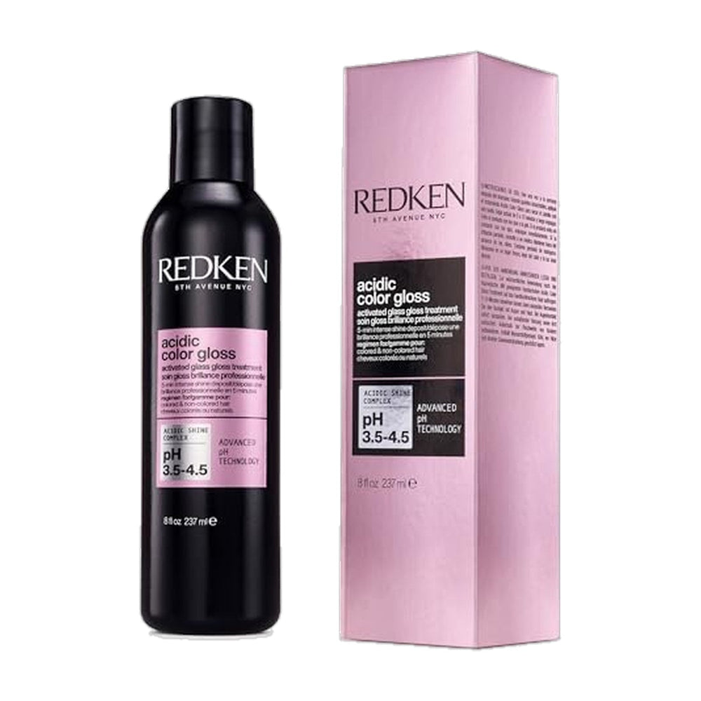 Redken Acidic Color Gloss Activated Glass Gloss Treatment Rinse Out Hair Gloss With Apricot Oil for Deep Conditioning Add Intense Shine for up to Three Days Safe for Color-Treated Hair