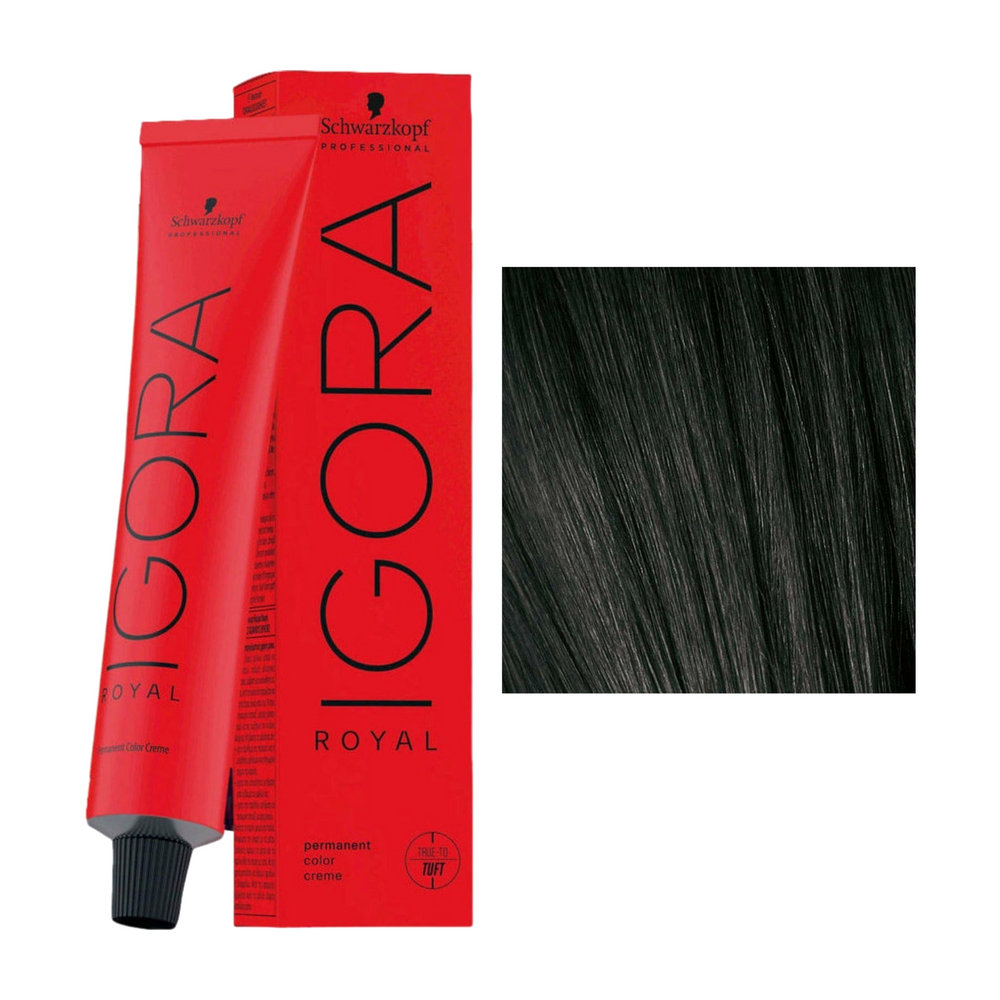 Schwarzkopf Igora Royal 1-0 Zwart Natuur 60 ml
