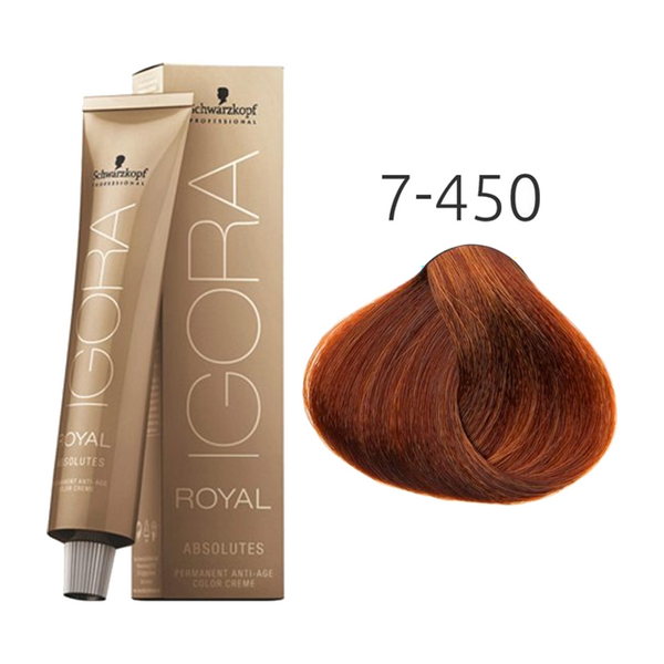Schwarzkopf Igora Royal Absolutes 7-450 Middenblond Beige Goud 60 ml