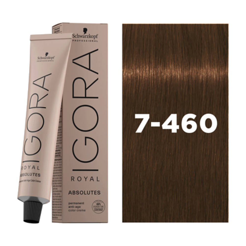 Schwarzkopf Igora Royal Absolutes 7-460 Middenblond Beige Chocolade 60 ml