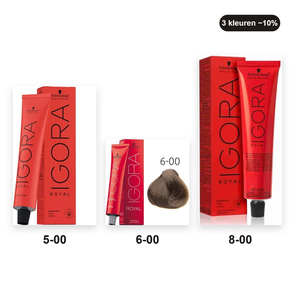 Schwarzkopf Igora Royal bundel Natuurlijk intens – set van 3 haarverven