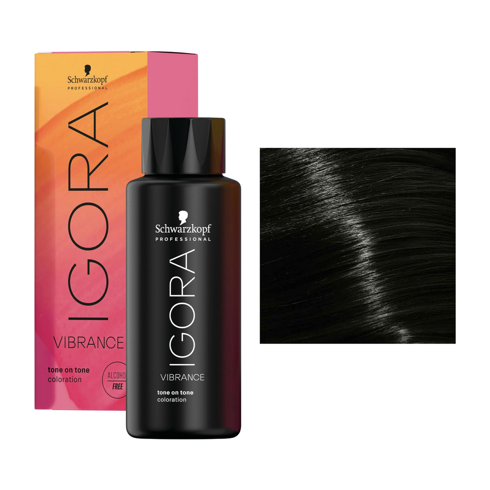 Schwarzkopf Igora Vibrance 1-0 Zwart Natuur 60 ml