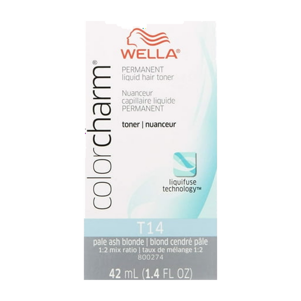 Wella Color Charm Permanent Liquid Toner T14 Pale Ash Blonde 42 ml