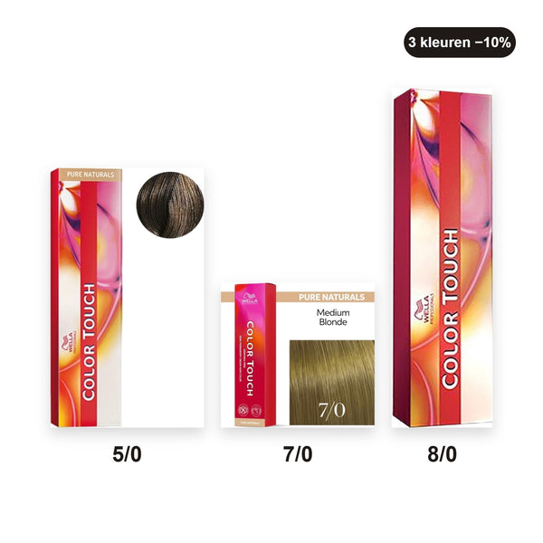 Wella Color Touch bundel Natuur glans – set van 3 haarverven