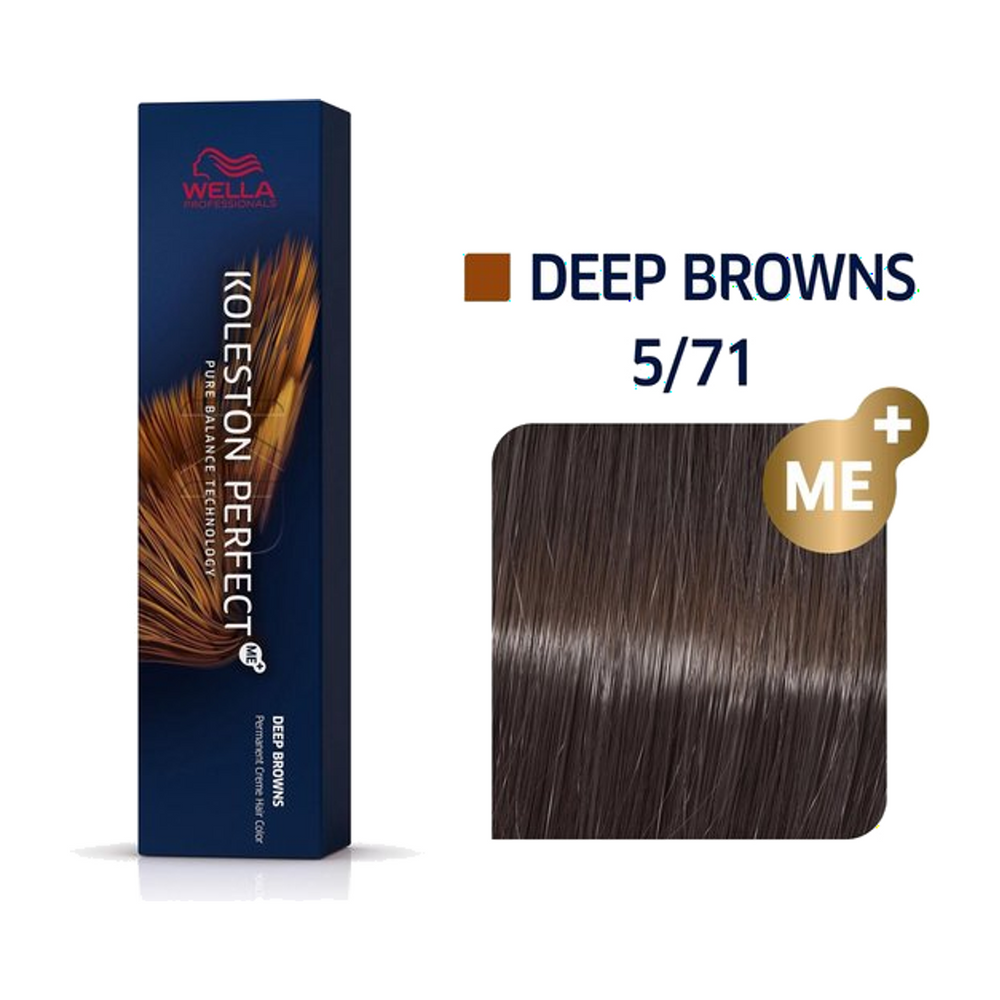 Wella Koleston Perfect ME+ 5/71 Lichtbruin Bruin As 60 ml
