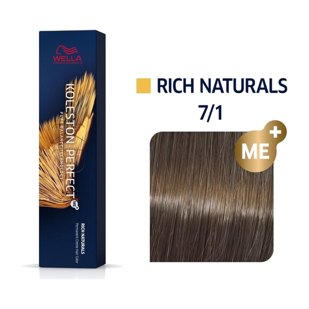 Wella Koleston Perfect ME+ 7/1 Middenblond As 60 ml