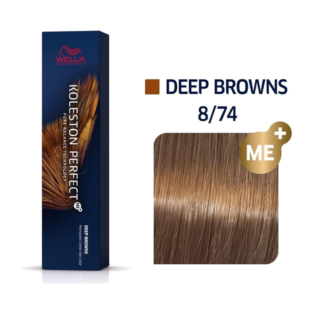 Wella Koleston Perfect ME+ 8/74 Lichtblond Bruin Rood 60 ml