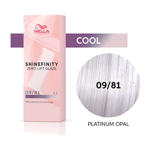 Wella Shinefinity Zero Lift Glaze 09/81 Platinum Opal 60 ml